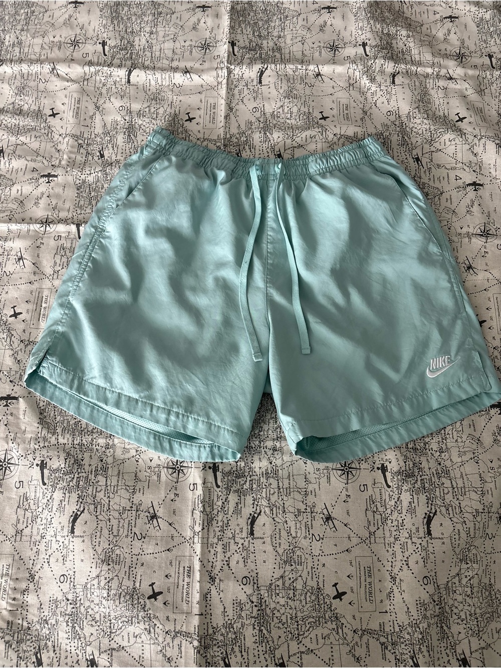Nike Mint Green Mesh Athletic Shorts